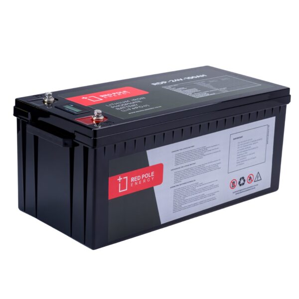 Red Pole Energy 24V 100Ah 2.56kWh LiFePO4 Battery