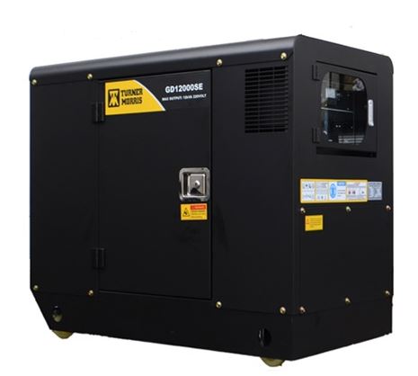 Turner Morris Single Phase Generator 12KVA 220V Diesel Electric Start Super Silent